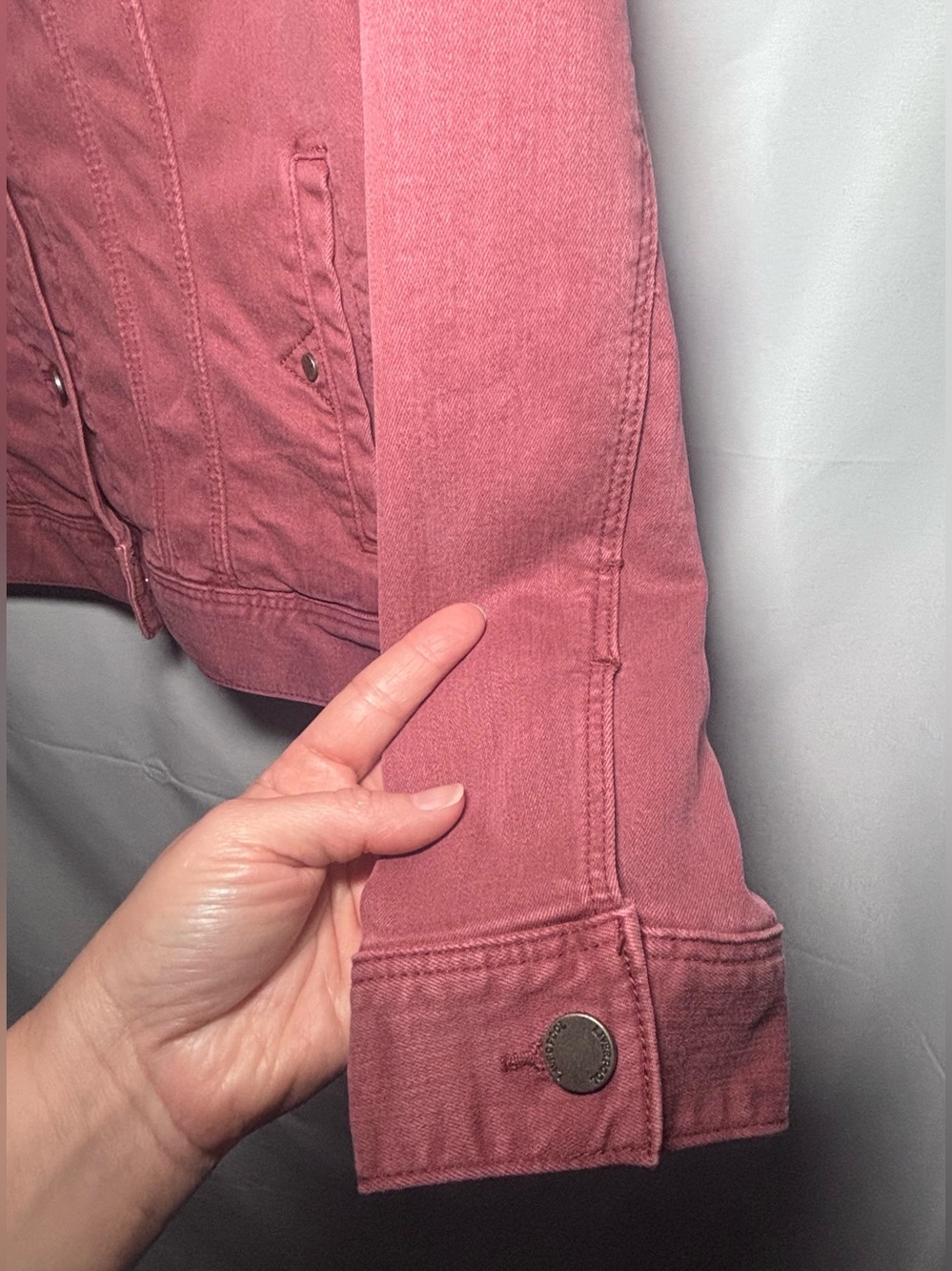 Liverpool Denim Jacket in Raspberry Jam - Picture 10 of 16